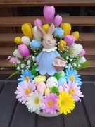 Stroik wielkanocny na grób dziecka dla aniołka na cmentarz 