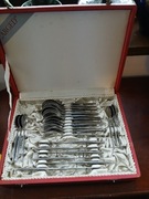 Gerlach PRL sztućce 24 elementy walizka nierdzewne 