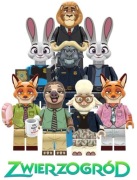 Nowe Figurki Zwierzogród Zootopia jak Lego Minifigures Minifigurki
