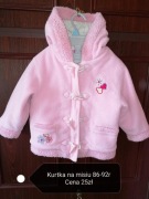 Kurtka na misiu dla dziewczynki 86-92r 