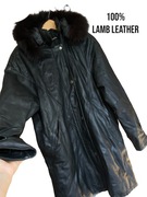 Kurtka damska ze skóry vintage prawdziwa skóra Lamb leather plus size XL