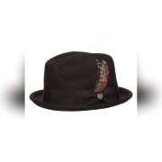 Kapelusz Brixton Gain Fedora czarny XL (60-62)