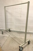 Mobilny stojak WIESZAK na ubrania NA KÓŁKACH solidny UŻYWANY 170 x 170 cm