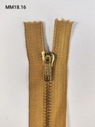 Zamek błyskawiczny metalowy, brązowy, OPTI. 16,5cm, 4,3mm Dostępne: 27szt