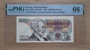 2000000 złotych 1992 rok seria B w PMG 66 EPQ