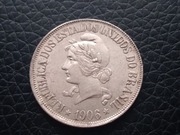 Moneta Srebrna Brazylia 1906 rok bardzo ładna