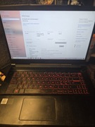 laptop msi gf65, gtx1660ti, i5 10200h /16gb ram, 15.6"