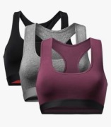 3 Pack Biustonosz Miękki Bez Fiszbin XL Do Treningów i Na Codzień