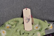 Zakładka do książki – zdobiona metodą decoupage