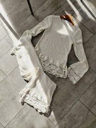 Zestaw boho koronka gipiura zara 36S nowy