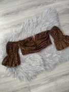 Nowa bluzka top w typie hiszpanki panterka M