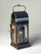 Stara niemiecka lampa strażacka J.G. Lieb Biberach Riss = oryginał