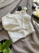 Ażurowy sweterek biały jak nowy