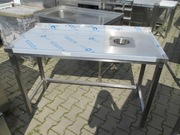 Stół Gastronomiczny Z Otworem Na Odpady 130/60/85