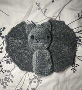 szary nietoperz amigurumi pluszak maskotka