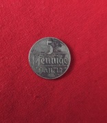 5 Pfennige Danzig 1923r.