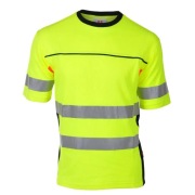 t-shirt roboczy Koszulka BEKKEN & STROM HiVis żółto-czarna r. S 