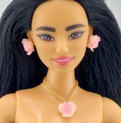 Zestaw biżuterii dla lalek Barbie różowe róże 1