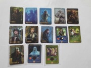 WŁADCA PIERŚCIENI KARTY LAY'S TAZO ŻETONY CHIPSY komplet 13 sztuk