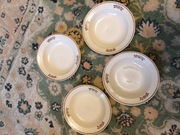 Talerz głęboki obiadowy Koło PRL 4 sztuki 