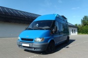KAMPER Ford Transit 2.0TDDi samowystarczalny 6os. łazienka kuchnia klimaty