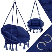 Fotel wiszący gniazdo ogrodowe niebieski Kesser