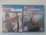 God of war + Tomb Raider: Definitive Edition PS4