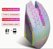 Gamingowa Mysz Podświetlana Bezprzewodowa Bluetooth / USB 2,4GHz