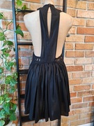 H&M dress elegancka sukienka haftowana haft richelieu ażur szelki 38