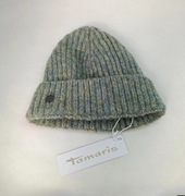 Tamaris Czapeczka Damska Biorine Żółto-Niebieska Melange Nowa One Size 