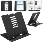 Metalowy stojak do czytania, podpórki do książek, tabletu, regulowany