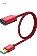 SUNGUY Przedłużacz USB 3.0 krótki 0.5m 5 Gbps wtyczka A  na gniazdo A 