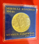 100 zl 1974 Mikołaj Kopernik Ag 625