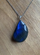 Naszyjnik z labradorytem .