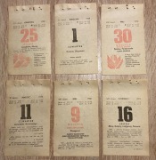 Oryginalna kartka z kalendarza 1982 r. Prezent Rocznica Pamiątka