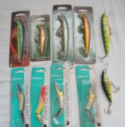 Zestaw 10 woblerów- markowe