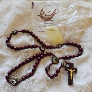 Różaniec + Olej św.Charbela z Libanu relikwia