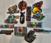 Naklejki JDM Laser Moto wlepki na motor rower samochód 