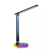 Lampa biurkowa LED RGB Nowoczesna Czarna