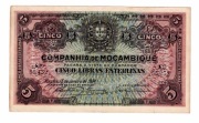 MOZAMBIK 5 LIBRAS 1934 PR32