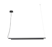 Lampa liniowa wisząca czarna Design