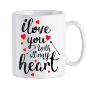 Kubek na kawę na walentynki dziewczyny chłopaka