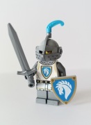 LEGO rycerz herbu Biały Koń - castle - white hors knight - figurka