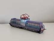 EM10 001 Model kartonowy elektryczna lokomotywa zabawka pociąg autobus