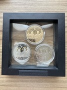 Tanzania, 1000 Szylingów Kanonizacja Jana Pawła II 2014 srebro komplet UNC