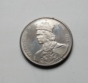 100 zł Przemysław II,1985 CuNi, śr.29,5g, waga 10,8g, stan UNC.