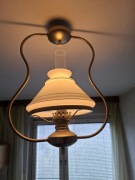 Lampa, Żyrandol retro biały | lata 70/80