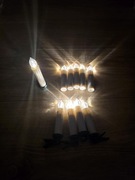 Lampki choinkowe (30szt), bezprzewodowe w kształcie świeczek, led na pilota