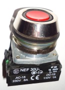PRZYCISK USZCZELNIONY NEF30-UK XY CZERWONY PROMET