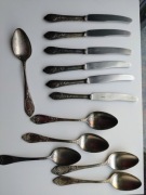 SREBRZONE SZTUĆCE PRODUKCJI RADZIECKIEJ ZISZ 